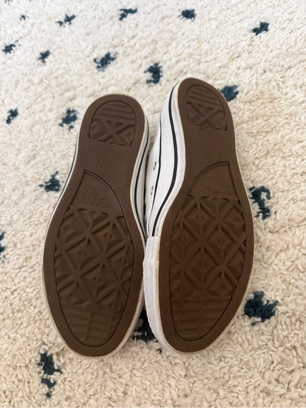 Converse Chuck Taylor All Star Low Top Sneakers - All Leather White - Picture 4 of 6